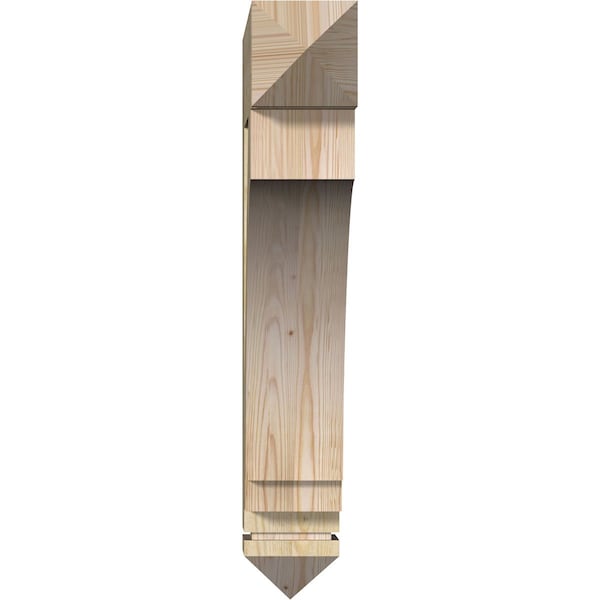 Imperial Arts & Crafts Rough Sawn Bracket, Douglas Fir, 6W X 30D X 36H